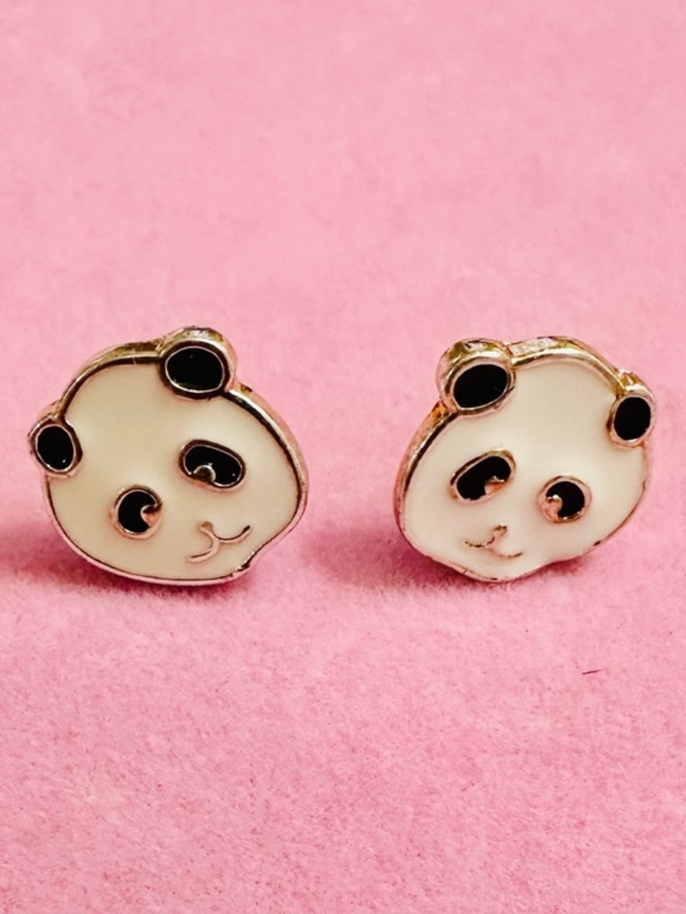 NWT Kawaii Panda Face Stud Earrings